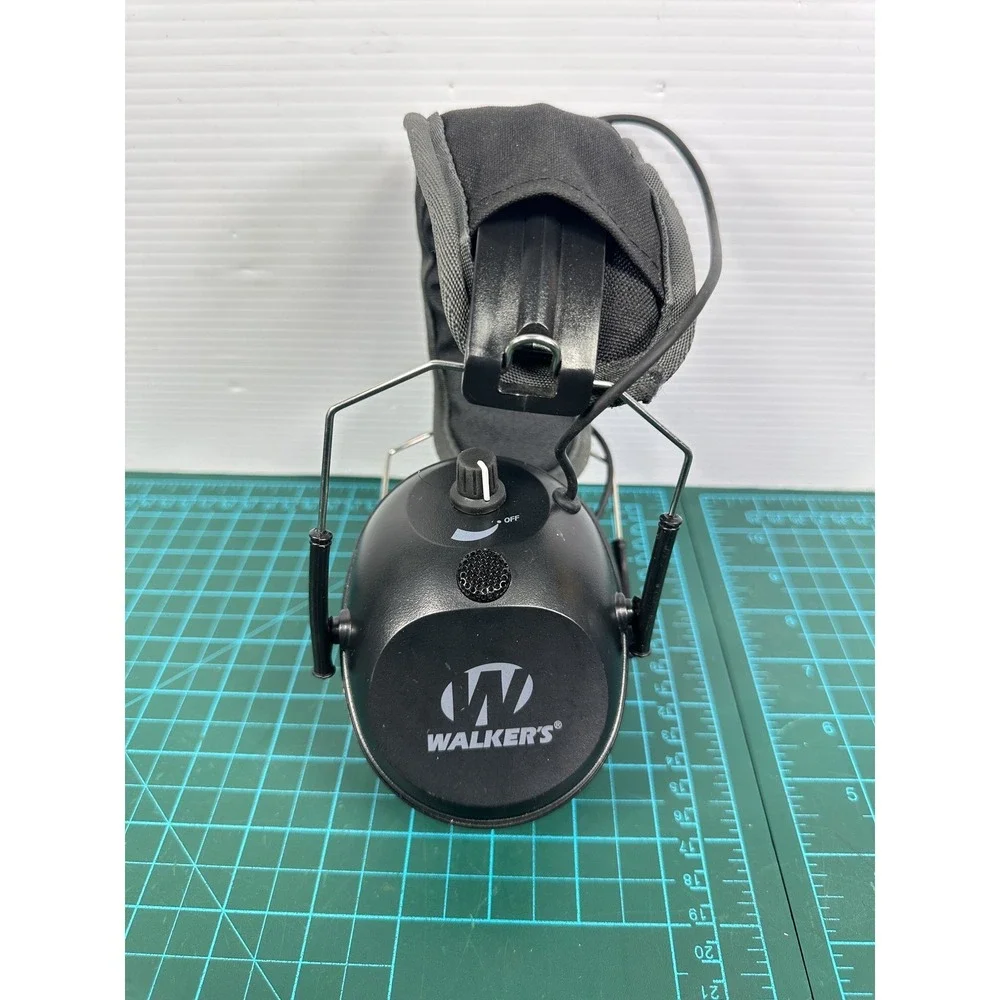 Walker's Electronic Ear Protection Muffs Noise Reduction Shooting Range Black
